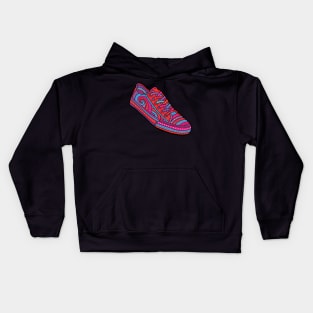 Colorful Sneaker Design Kids Hoodie